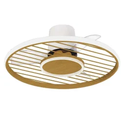 Ventilatori Da Soffitto-Selezionato da Mazzolaluce Ventilatore a plafoniera con led bianco cct dimmerabile app e telecomando 13mq