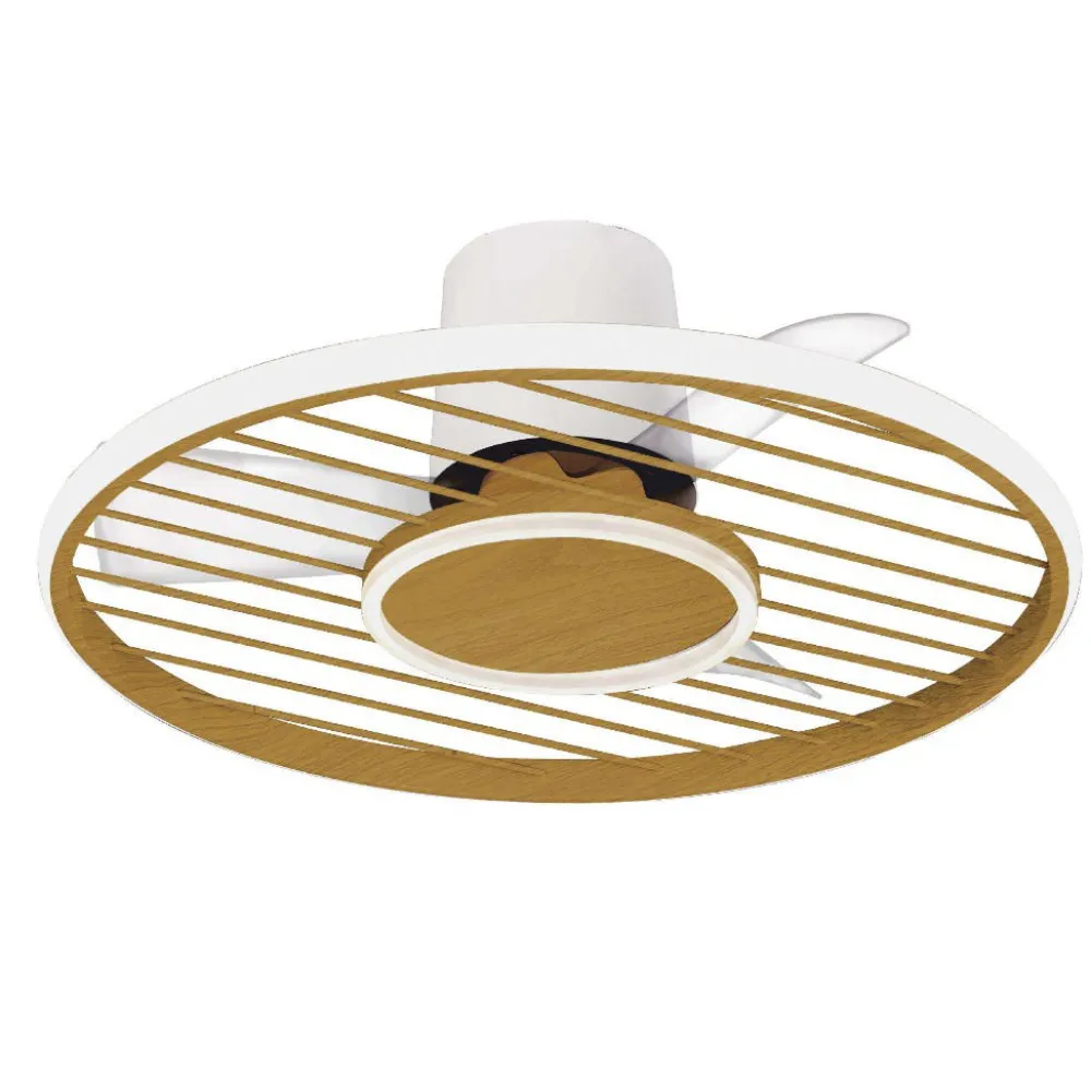 Ventilatori Da Soffitto-Selezionato da Mazzolaluce Ventilatore a plafoniera con led bianco cct dimmerabile app e telecomando 13mq