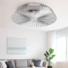 Ventilatori Da Soffitto-Selezionato da Mazzolaluce Ventilatore a plafoniera grigio silenzioso da soffitto 18mq con telecomando