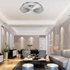 Ventilatori Da Soffitto-Selezionato da Mazzolaluce Ventilatore a plafoniera grigio silenzioso da soffitto 18mq con telecomando
