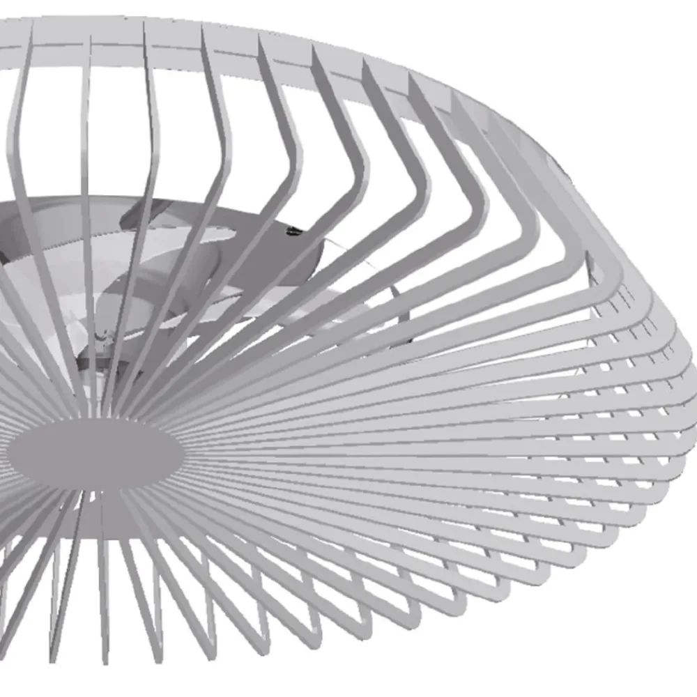 Ventilatori Da Soffitto-Selezionato da Mazzolaluce Ventilatore a plafoniera grigio silenzioso da soffitto 18mq con telecomando