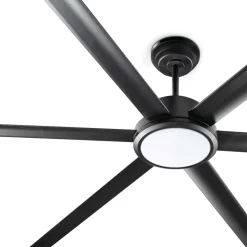 Ventilatori Da Soffitto-Selezionato da Mazzolaluce Ventilatore a soffitto con luce a pale nero con telecomando 39mq