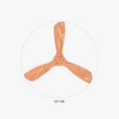 Ventilatori Da Soffitto-Selezionato da Mazzolaluce Ventilatore a soffitto 13mq pale di legno pino