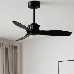 Ventilatori Da Soffitto-Selezionato da Mazzolaluce Ventilatore a soffitto 13mq pale nero silenzioso