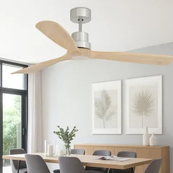 Ventilatori Da Soffitto-Selezionato da Mazzolaluce Ventilatore a soffitto pale di legno 28mq silenzioso