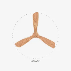 Ventilatori Da Soffitto-Selezionato da Mazzolaluce Ventilatore a soffitto pale di legno 28mq silenzioso