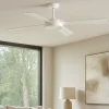 Ventilatori Da Soffitto-Selezionato da Mazzolaluce Ventilatore bianco a pale con luce silenzioso 28mq