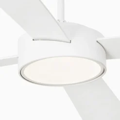Ventilatori Da Soffitto-Selezionato da Mazzolaluce Ventilatore bianco a pale con luce silenzioso 28mq