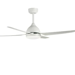 Ventilatori Da Soffitto-Selezionato da Mazzolaluce Ventilatore bianco da soffitto 18mq con luce a pale