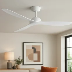 Ventilatori Da Soffitto-Selezionato da Mazzolaluce Ventilatore bianco da soffitto 28mq a pale