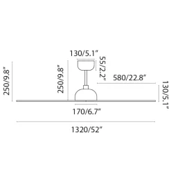 Ventilatori Da Soffitto-Selezionato da Mazzolaluce Ventilatore bianco da soffitto 28mq a pale
