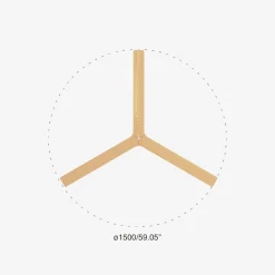 Ventilatori Da Soffitto-Selezionato da Mazzolaluce Ventilatore bianco silenzioso 28mq pale in legno rovere
