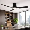 Ventilatori Da Soffitto-Selezionato da Mazzolaluce Ventilatore con luce da soffitto nero led cct con telecomando e app
