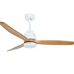 Ventilatori Da Soffitto-Selezionato da Mazzolaluce Ventilatore con luce da soffitto pale in legno 20mq con telecomando