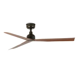 Ventilatori Da Soffitto-Selezionato da Mazzolaluce Ventilatore da esterno per soffitto ip44 nero e marrone smart app 28mq