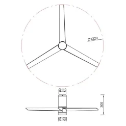 Ventilatori Da Soffitto-Selezionato da Mazzolaluce Ventilatore da soffitto ambienti 20mq led cct telecomando e app