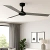 Ventilatori Da Soffitto-Selezionato da Mazzolaluce Ventilatore da soffitto a pale nero grigio 28mq silenzioso