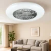 Ventilatori Da Soffitto-Selezionato da Mazzolaluce Ventilatore da soffitto a plafoniera bianco con luce telecomando
