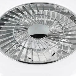Ventilatori Da Soffitto-Selezionato da Mazzolaluce Ventilatore da soffitto a plafoniera bianco con luce telecomando