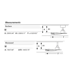 Ventilatori Da Soffitto-Selezionato da Mazzolaluce Ventilatore da soffitto bianco smart wifi motore silenzioso 17mq