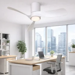 Ventilatori Da Soffitto-Selezionato da Mazzolaluce Ventilatore da soffitto bianco led cct ambienti 13mq telecomando