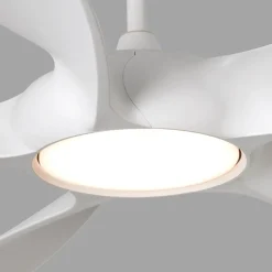 Ventilatori Da Soffitto-Selezionato da Mazzolaluce Ventilatore da soffitto bianco 28mq con luce silenzioso