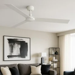 Ventilatori Da Soffitto-Selezionato da Mazzolaluce Ventilatore da soffitto bianco 28mq silenzioso con pale