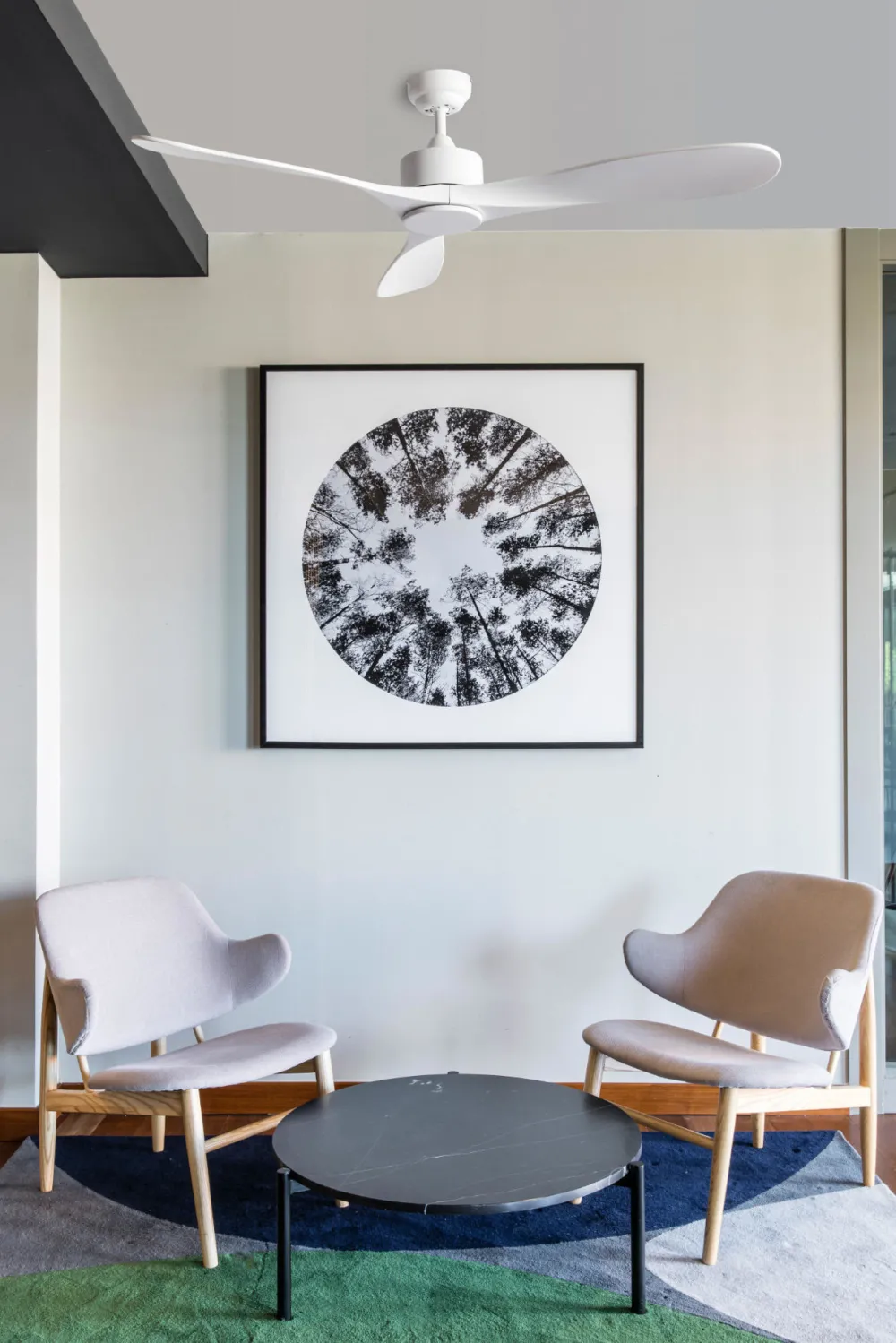 Ventilatori Da Soffitto-Selezionato da Mazzolaluce Ventilatore da soffitto bianco app smart tuya ambienti 17-28mq