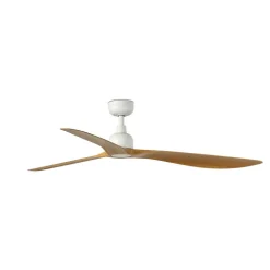 Ventilatori Da Soffitto-Selezionato da Mazzolaluce Ventilatore da soffitto bianco legno ip44 motore silenzioso inverter