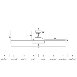 Ventilatori Da Soffitto-Selezionato da Mazzolaluce Ventilatore da soffitto con led 3000k motore dc app tuya smart 28mq