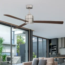 Ventilatori Da Soffitto-Selezionato da Mazzolaluce Ventilatore da soffitto con pale legno silenzioso 20mq con telecomando