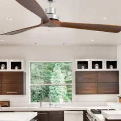 Ventilatori Da Soffitto-Selezionato da Mazzolaluce Ventilatore da soffitto con telecomando 39mq pale in legno