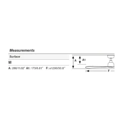 Ventilatori Da Soffitto-Selezionato da Mazzolaluce Ventilatore da soffitto da esterno marrone con app telecomando max 17mq