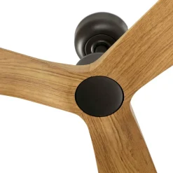 Ventilatori Da Soffitto-Selezionato da Mazzolaluce Ventilatore da soffitto da esterno ip44 nero e legno 28mq silenzioso