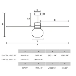 Ventilatori Da Soffitto-Selezionato da Mazzolaluce Ventilatore da soffitto luce led 2700k 28mq grigio motore silenzioso app tuya