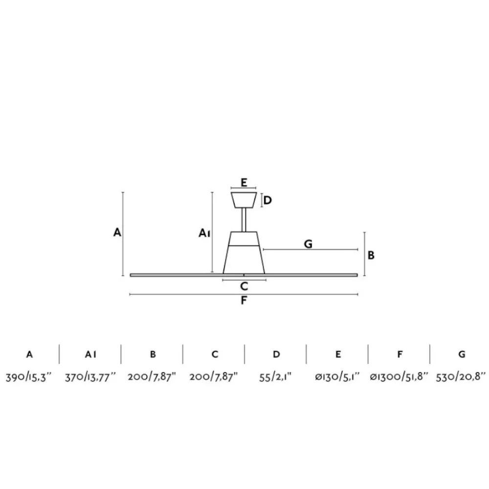 Ventilatori Da Soffitto-Selezionato da Mazzolaluce Ventilatore da soffitto marrone ip44 per esterno 13-18mq