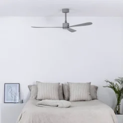 Ventilatori Da Soffitto-Selezionato da Mazzolaluce Ventilatore da soffitto moderno smart app tuya grigio ambienti 28mq