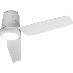 Ventilatori Da Soffitto-Selezionato da Mazzolaluce Ventilatore da soffitto moderno bianco con led cct ambienti 20mq motore dc