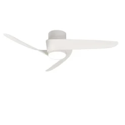 Ventilatori Da Soffitto-Selezionato da Mazzolaluce Ventilatore da soffitto moderno bianco led cct dimmerabile fino a 13mq