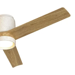 Ventilatori Da Soffitto-Selezionato da Mazzolaluce Ventilatore da soffitto motore dc luce led cct ceramica bianca 13-20mq