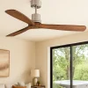 Ventilatori Da Soffitto-Selezionato da Mazzolaluce Ventilatore da soffitto 28mq con pale in legno