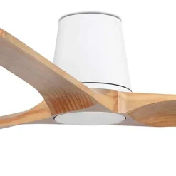 Ventilatori Da Soffitto-Selezionato da Mazzolaluce Ventilatore da soffitto mq28 inverter bianco e legno smart app tuya
