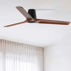 Ventilatori Da Soffitto-Selezionato da Mazzolaluce Ventilatore da soffitto 28mq motore silenzioso marrone scuro app tuya