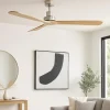 Ventilatori Da Soffitto-Selezionato da Mazzolaluce Ventilatore da soffitto 28mq pale di legno pino