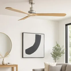 Ventilatori Da Soffitto-Selezionato da Mazzolaluce Ventilatore da soffitto 28mq pale di legno pino