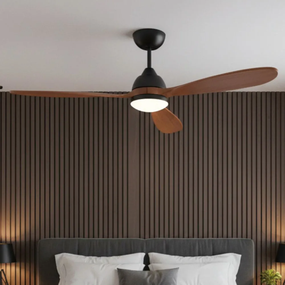 Ventilatori Da Soffitto-Selezionato da Mazzolaluce Ventilatore da soffitto nero con luce led 2700k app smart tuya 28mq
