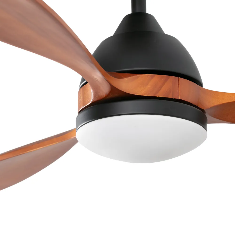 Ventilatori Da Soffitto-Selezionato da Mazzolaluce Ventilatore da soffitto nero con luce led 2700k app smart tuya 28mq