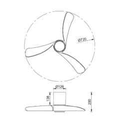 Ventilatori Da Soffitto-Selezionato da Mazzolaluce Ventilatore da soffitto nero e legno led cct dimmerabile telecomando 13mq