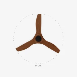 Ventilatori Da Soffitto-Selezionato da Mazzolaluce Ventilatore da soffitto nero 13mq pale effetto legno