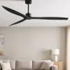 Ventilatori Da Soffitto-Selezionato da Mazzolaluce Ventilatore da soffitto nero a pale 39mq silenzioso con telecomando